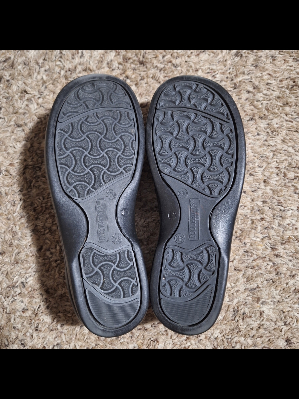 Footprints by Birkenstock Cambria Black Leather Slip On Loafers 36/5 - Picture 6 of 6
